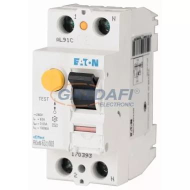 EATON 170387 FRCMM-100/2/003-G/A Áram-védőkapcsoló 10kA 2pól. EATON 170387 FRCMM-100/2/003-G/A Áram-védőkapcsoló 10kA 2pól.