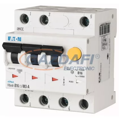 EATON 170739 FRBMM-C13/3/003-A Áram-védőkapcsoló 10kA 3pól. EATON 170739 FRBMM-C13/3/003-A Áram-védőkapcsoló 10kA 3pól.