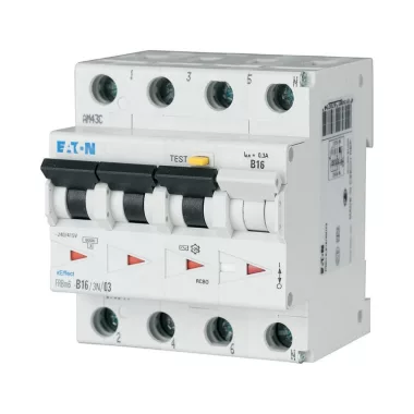 EATON 170940 FRBM6-D13/3N/01-A Áramvédő-kismegszak. 10kA 3p+N EATON 170940 FRBM6-D13/3N/01-A Áramvédő-kismegszak. 10kA 3p+N