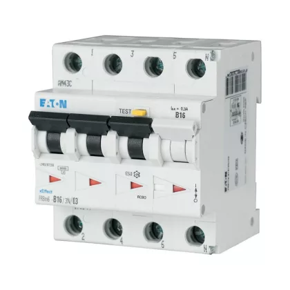   EATON 170969 FRBM6-D16/3N/03-A Áramvédő-kismegszak. 10kA 3p+N
