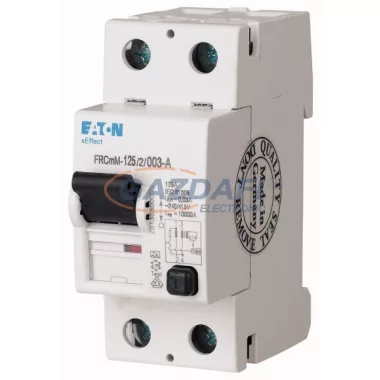 EATON 171166 FRCMM-125/2/03-A Áram-védőkapcsoló 10kA 2pól. EATON 171166 FRCMM-125/2/03-A Áram-védőkapcsoló 10kA 2pól.