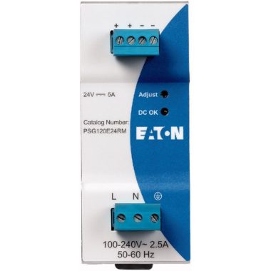 EATON 172892 PSG120E24RM Tápegység, 1f, 85-264V AC, 24V DC, 5A, 120W