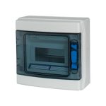   Tablou distributie pe perete EATON 174189 IKA-1/8-ST-UV IP65 1 rând 8TE, ușă transparentă, + PE / N