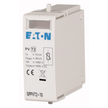   EATON 176092 SPPVT2-10 PV túlfesz.levezető 'T2' betét 1000V DC 1pól.