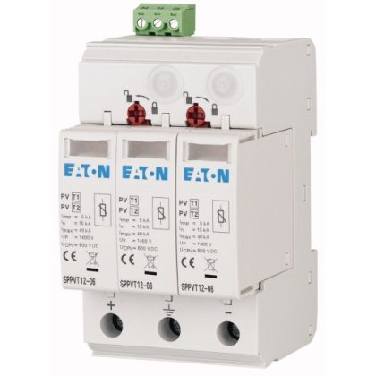   EATON 177255 SPPVT12-10-2+PE-AX PV túlfesz.levezető 'T1+T2' 1000V DC + s.é.