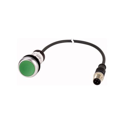   EATON 181079 C22-DR-G-K10-P5 Nyomógomb lapos,reteszelt,1z,zöld,1m,M12A