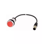 EATON 181081 C22-DR-R-K01-P5 Nyomógomb lapos, reteszelt, 1ny,piros,1m,M12A
