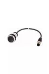 EATON 181083 C22-DR-S-K01-P5 Nyomógomb lapos,reteszelt,1ny,fekete,1m,M12A
