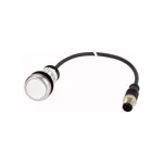 EATON 181085 C22-DR-W-K10-P5 Nyomógomb lapos,reteszelt,1z,fehér,1m,M12A