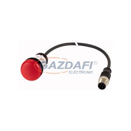   EATON 181141 C22-L-R-24-P5 Jelzőlámpa, 24V, piros, 1m, M12A