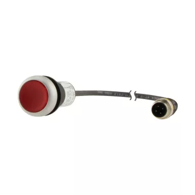 EATON 181303 C22-DL-R-K01-24-P5 Világító nyomógomb, 24V, 1ny, piros, 1m,M12A
