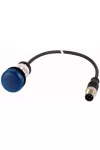 EATON 181619 C22-L-B-24-P3 Jelzőlámpa, 24V, kék, 0,5m, M12A