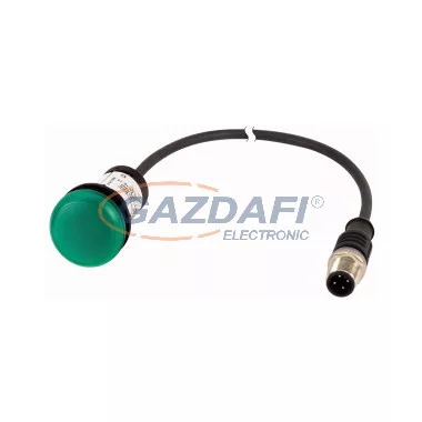 EATON 181620 C22-L-G-24-P3 Jelzőlámpa, 24V, zöld, 0,5m, M12A