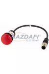 EATON 181621 C22-L-R-24-P3 Jelzőlámpa, 24V, piros, 0,5m, M12A
