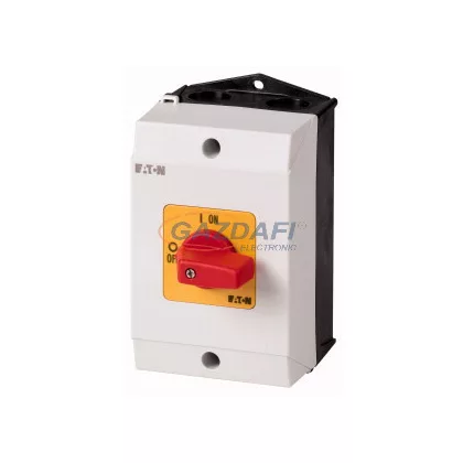   EATON 207082 T0-2-1/I1-RT Be-Ki kapcsoló VÉSZ-KI 3p 20A tokozott