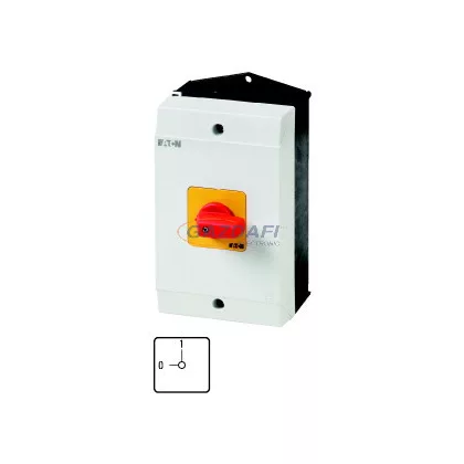 EATON 207301 P1-25/I2-RT/N Be-Ki kapcsoló 3p+N piros tokozott