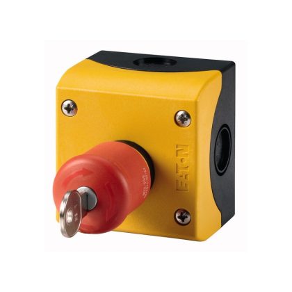   EATON 216523 M22-PVS/KC11/IY Tokozott kulcsos vészgomb kpl.,1z-1ny