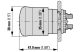 EATON 216525 M22-PV/KC11/IY Tokozott vészgomb kpl.,1z-1ny, visszaáll.húzással