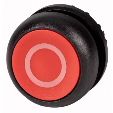 EATON 216629 M22S-DR-R-X0 Nyomógomb, lapos, piros, reteszelt