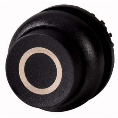 EATON 216680 M22S-DRH-S-X0 Nyomógomb, magas, fekete, reteszelt