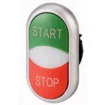   EATON 216702 M22-DDL-GR-GB1/GB0 Kettős világító nyomógomb (zöld-piros, Start-Stop)