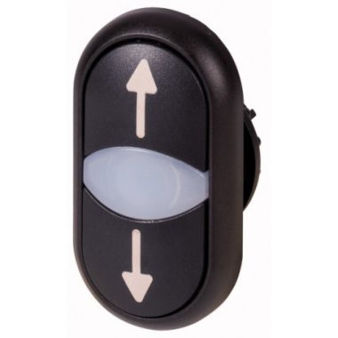 EATON 216711 M22S-DDL-S-X7/X7 Kettős világító nyomógomb, nyomóg.+lámpa kiemelve