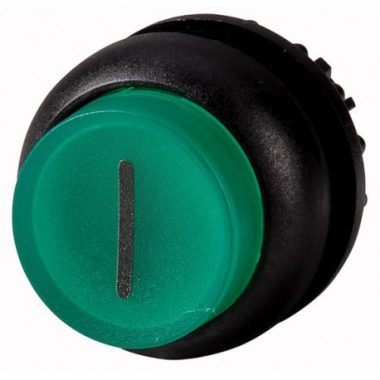 EATON 216809 M22S-DRLH-G-X1 Világító nyomógomb, magas, zöld, reteszelt