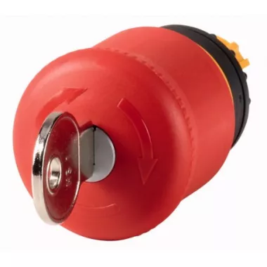 EATON 216879 M22-PVS Kulcsos VÉSZ-KI gomba 38mm