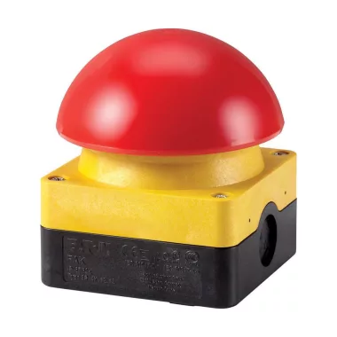 EATON 229747 FAK-R/V/KC01/IY Tok. kézi/lábműködt. ret. VÉSZ-KI nyomógomb, 1ny