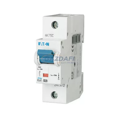 EATON 247990 PLHT-D20 Kismegszakító, 25kA 1pól.
