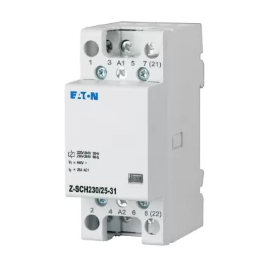 EATON 248846 Z-SCH230/25-31 Installációs kontaktor, 3z+1ny, 25A (AC1), 230V AC