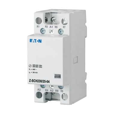 EATON 248848 Z-SCH230/25-04 Installációs kontaktor, 4ny, 25A (AC1), 230V AC