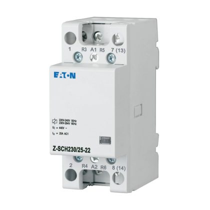   EATON 248849 Z-SCH230/25-22 Installációs kontaktor, 2z+2ny, 25A (AC1), 230V AC