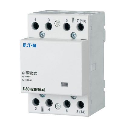 EATON 248852 Z-SCH230/40-40 Installációs kontaktor, 4z, 40A (AC1), 230V AC