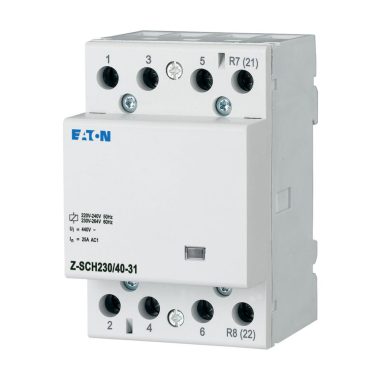 EATON 248854 Z-SCH230/40-31 Installációs kontaktor, 3z+1ny, 40A (AC1), 230V AC