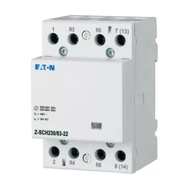 EATON 248857 Z-SCH230/63-22 Installációs kontaktor, 2z+2ny, 40A (AC1), 230V AC