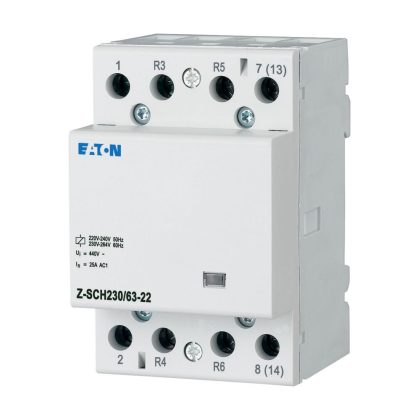   EATON 248857 Z-SCH230/63-22 Installációs kontaktor, 2z+2ny, 40A (AC1), 230V AC