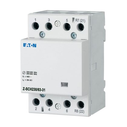   EATON 248858 Z-SCH230/63-31 Installációs kontaktor, 3z+1ny, 40A (AC1), 230V AC
