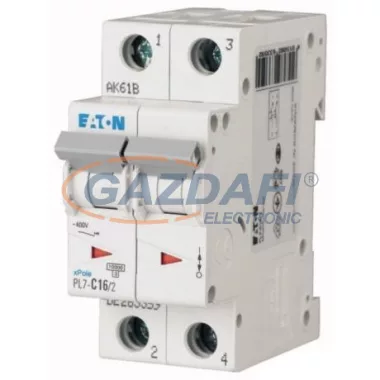 EATON 263382 PL7-D20/2 Kismegszakító, 10kA 2pól. EATON 263382 PL7-D20/2 Kismegszakító, 10kA 2pól.