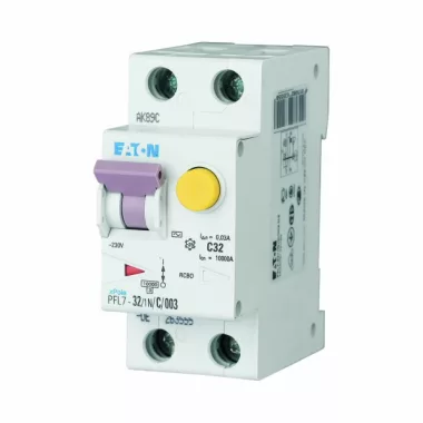EATON 263555 PFL7-32/1N/C/003-DE Áramvédő-kismegszak. 10kA 1p+N EATON 263555 PFL7-32/1N/C/003-DE Áramvédő-kismegszak. 10kA 1p+N