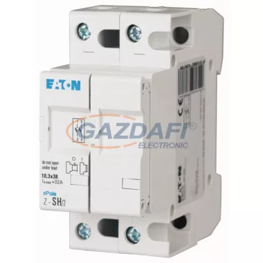 EATON 263878 Z-SH/2 Biztosítós szak. kapcsoló (üres) 32A, 2p, 10x38