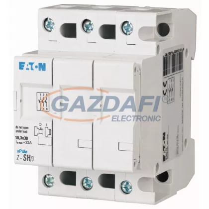   EATON 263879 Z-SH/3 Biztosítós szak. kapcsoló (üres) 32A, 3p, 10x38