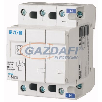   EATON 263880 Z-SH/3N Biztosítós szak. kapcsoló (üres) 32A, 3p+N, 10x38