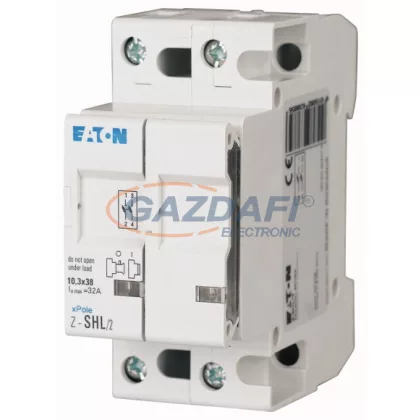   EATON 263885 Z-SHL/2 Biztosítós szak. kapcs.+L (üres) 32A, 2p, 10x38