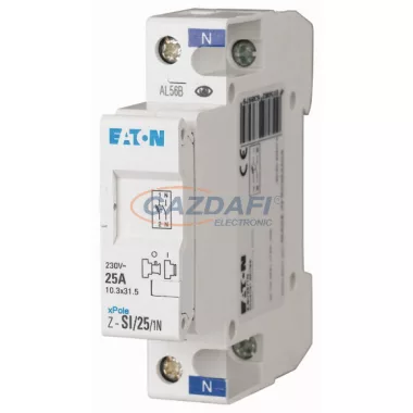 EATON 263894 Z-SI/10/1N Biztosítós szak. kapcs. (üres) 1+N, 10A (8,5x23)