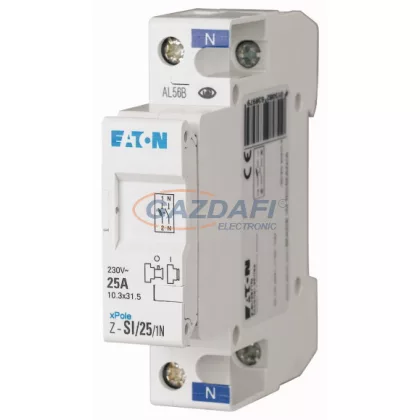   EATON 263894 Z-SI/10/1N Biztosítós szak. kapcs. (üres) 1+N, 10A (8,5x23)