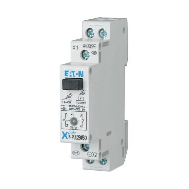 EATON 276298 Z-PUL230/SO világító nyomógomb, 1z+1ny, fekete,16A,230V AC/DC