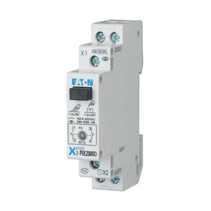   EATON 276298 Z-PUL230/SO világító nyomógomb, 1z+1ny, fekete,16A,230V AC/DC