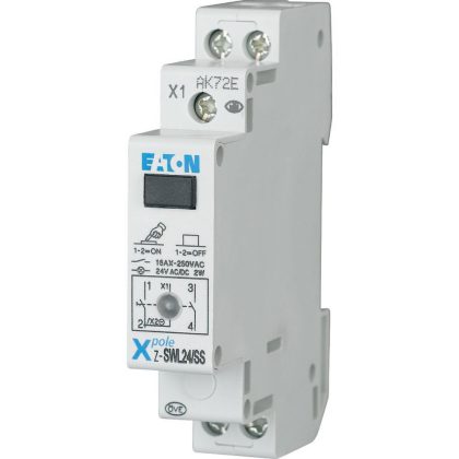   EATON 276304 Z-SWL24/SS világító vezérlőkapcs., 2z, 16A, LED: 24VAC/DC