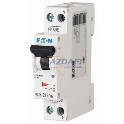 EATON 278664 FAZ-C3/1N Kismegszakító, 15kA 1-pól.+null